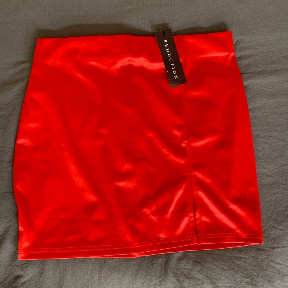 Red Mini skirt